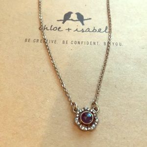 Dark blue stoned Chloe and Isabel necklace